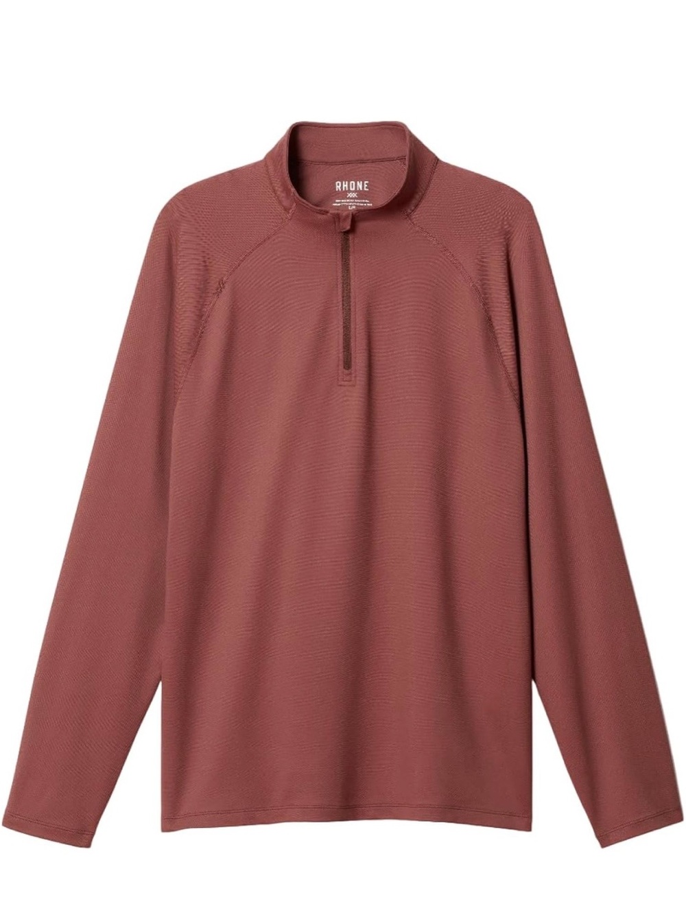 Rhone Session 1/4 Zip Pullover Maroon UPF 50+ Performance Golf Men’s Large